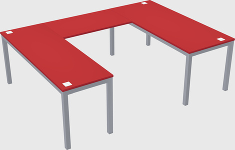 U-shaped desk