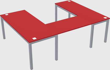 U-shaped desk