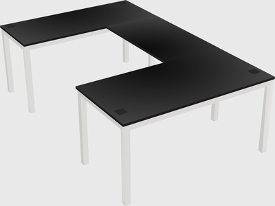 U-shaped desk