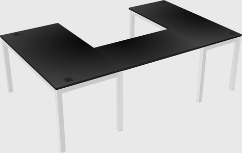 U-shaped desk