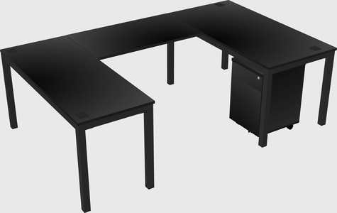 U-shaped desk