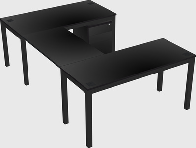 U-shaped desk
