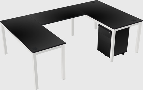 U-shaped desk