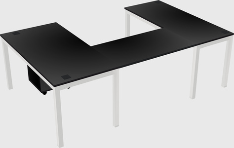 U-shaped desk