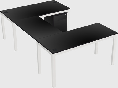 U-shaped desk
