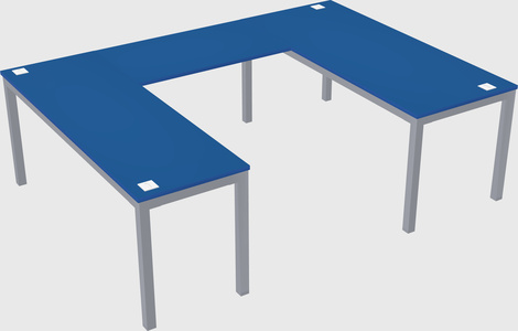 U-shaped desk