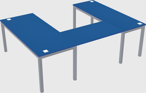 U-shaped desk