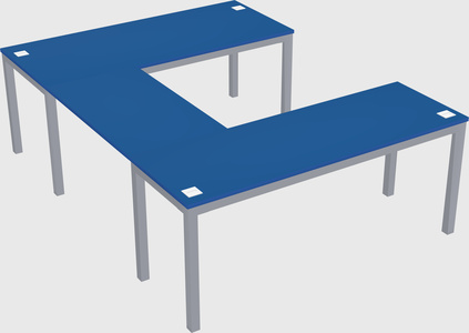 U-shaped desk