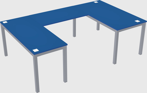 U-shaped desk