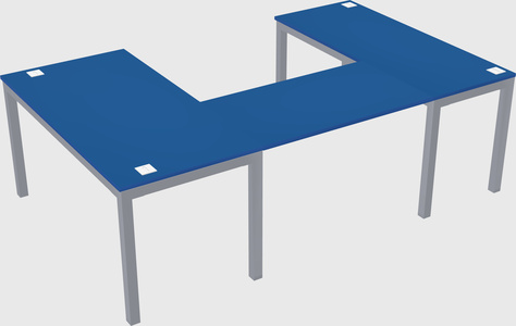 U-shaped desk