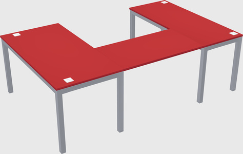 U-shaped desk