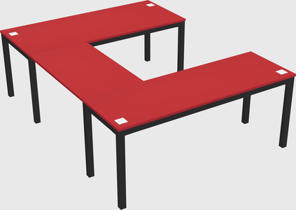 U-shaped desk