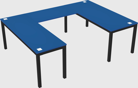 U-shaped desk