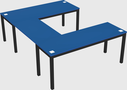 U-shaped desk