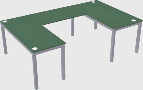 U-shaped desk