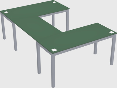U-shaped desk