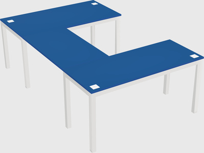 U-shaped desk