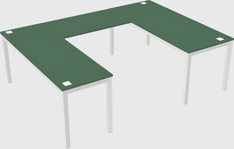 U-shaped desk