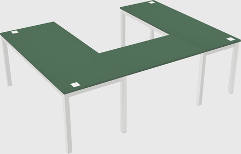 U-shaped desk