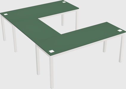 U-shaped desk