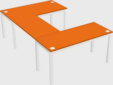 U-shaped desk