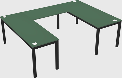 U-shaped desk