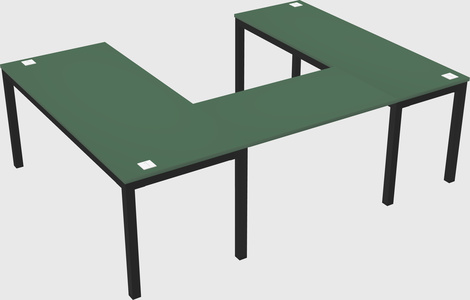 U-shaped desk