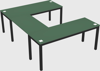 U-shaped desk