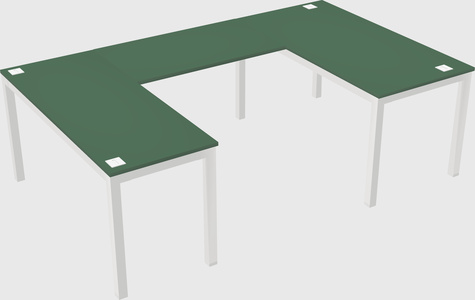 U-shaped desk