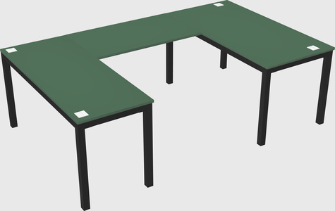 U-shaped desk