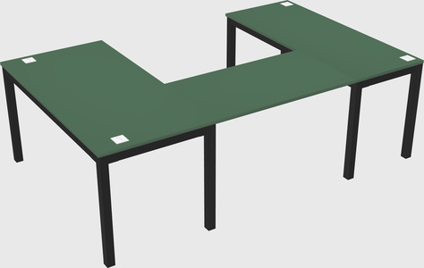 U-shaped desk