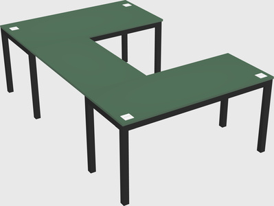 U-shaped desk