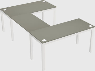 U-shaped desk