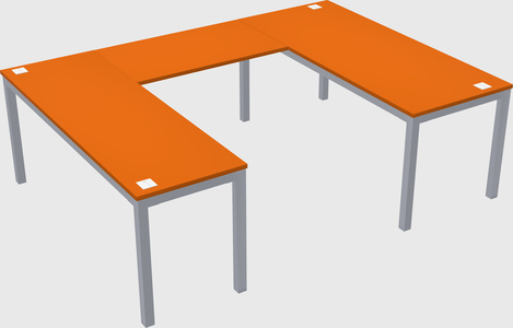 U-shaped desk