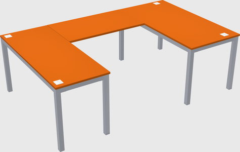 U-shaped desk