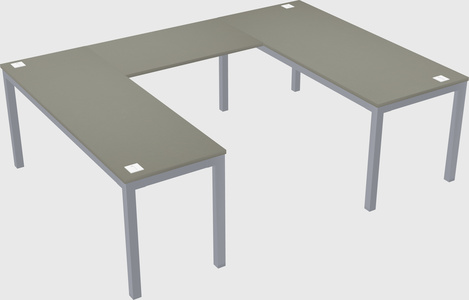 U-shaped desk