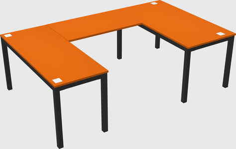 U-shaped desk