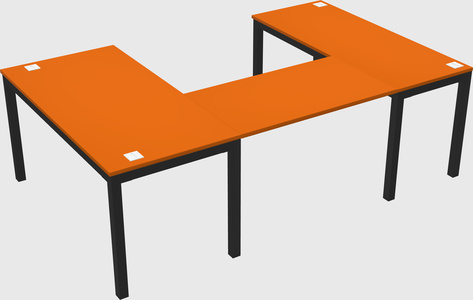 U-shaped desk