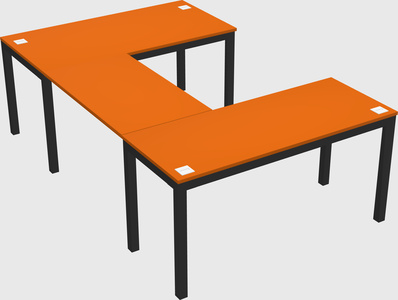 U-shaped desk