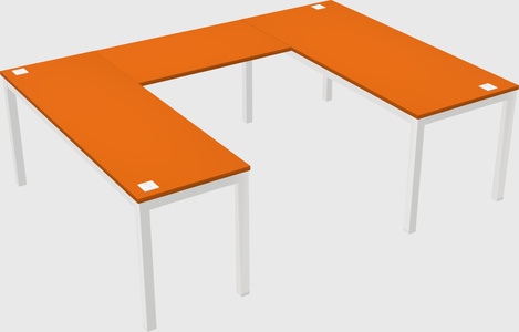 U-shaped desk