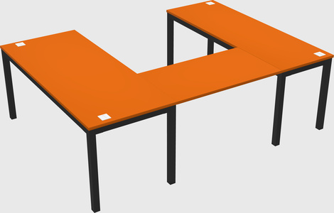 U-shaped desk