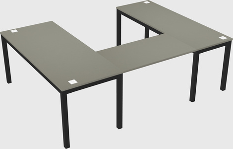 U-shaped desk