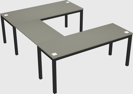 U-shaped desk