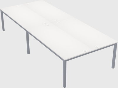 Shared rectangular desk