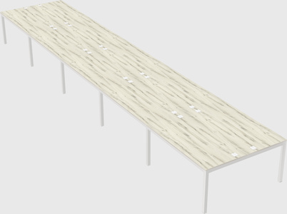 Shared rectangular desk