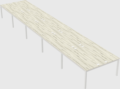 Shared rectangular desk