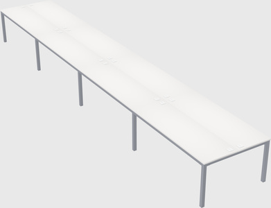 Shared rectangular desk