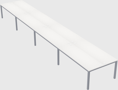 Shared rectangular desk