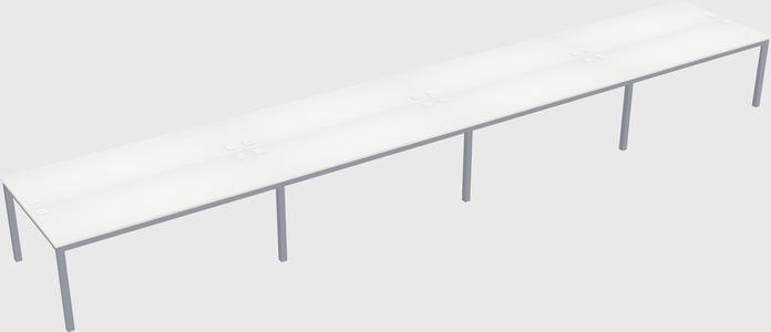 Shared rectangular desk