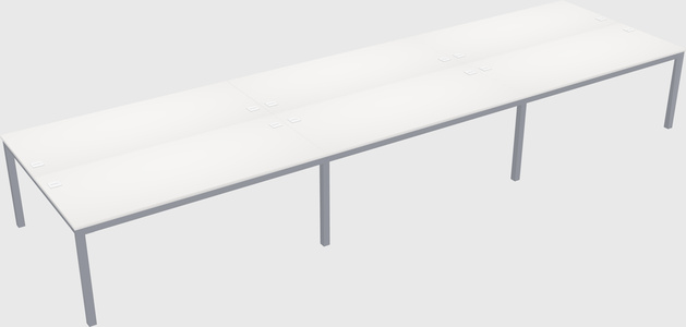 Shared rectangular desk
